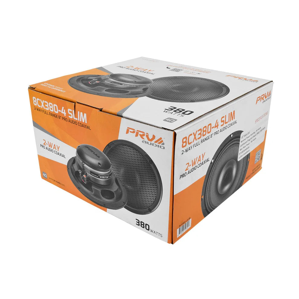 PRV AUDIO 8CX380-4 SLIM PRO COAXIAL HORN SPEAKER 8"